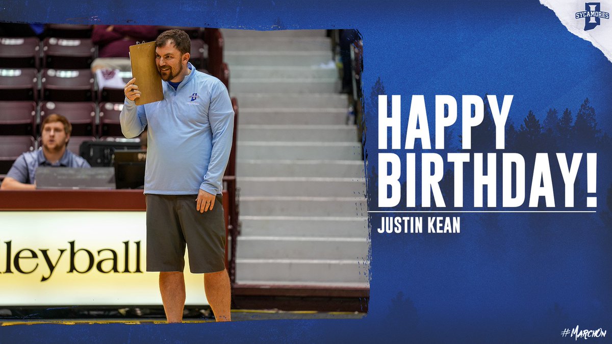 Indiana State Volleyball (@indstvb) on Twitter photo Wishing a happy birthday to assistant coach <a href="/jkeanvb/">Justin Kean</a>! 🥳
#MarchOn | #TreesUpRootsDown Wishing a happy birthday to assistant coach <a href="/jkeanvb/">Justin Kean</a>! 🥳
#MarchOn | #TreesUpRootsDown