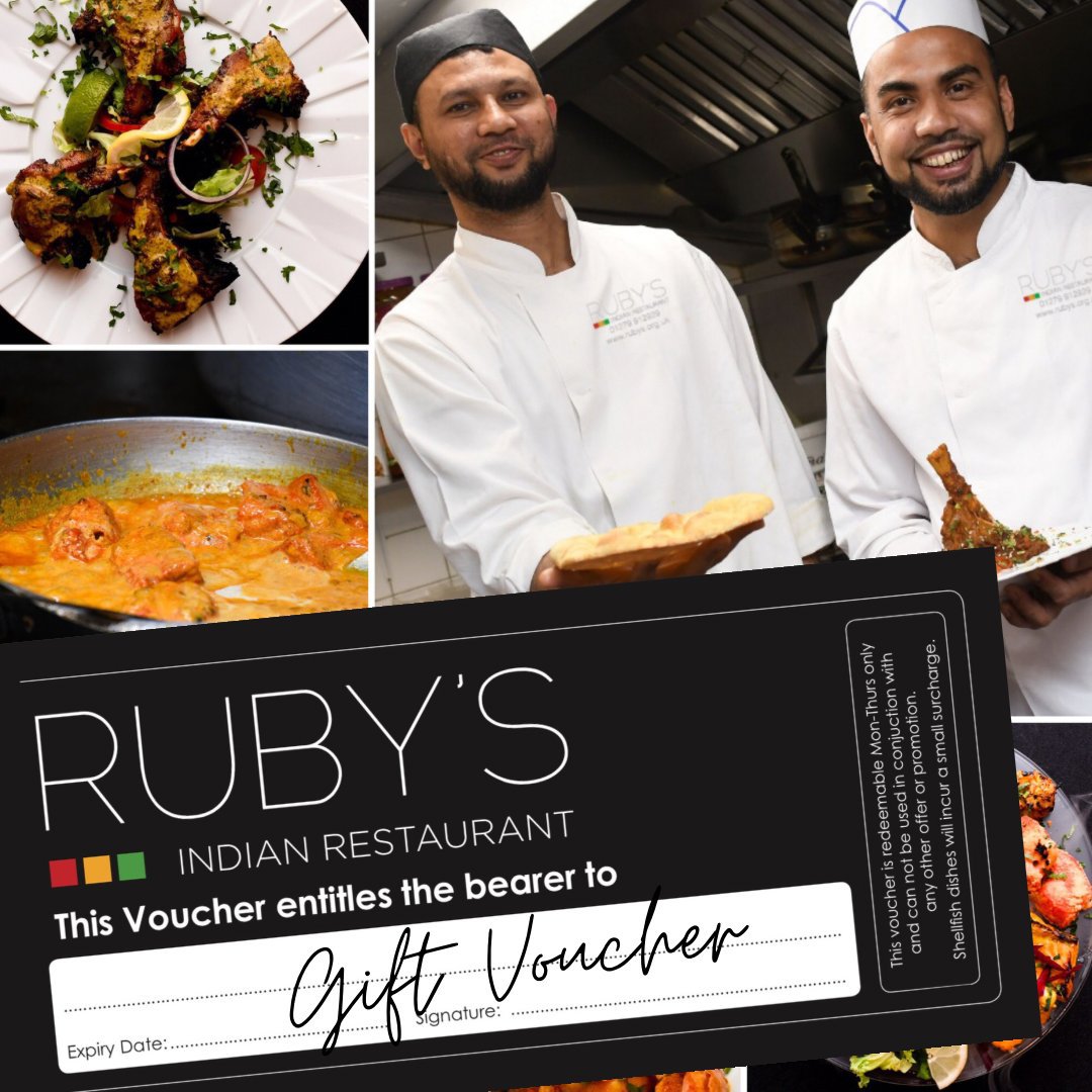 Ruby’s GIFT VOUCHERS are perfect for a Birthday, Anniversay, or ‘just because’… 🎁❤️🥰

For gift vouchers, please call us on 01279 912929 (opt2)

#giftvouchers #rubysrestaurant #authenticindiancuisine #finedining #bishopsstortford