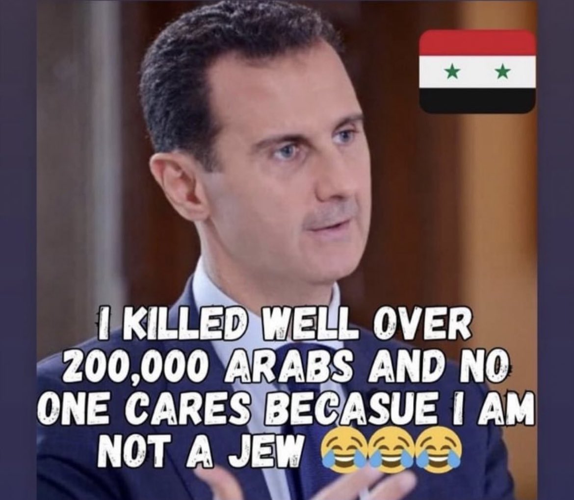 No ICC arrest warrant for Bashar Assad, who killed hundreds of thousands of civilians