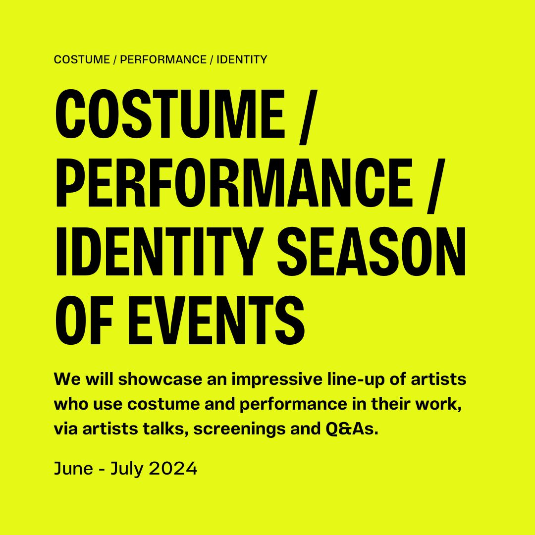 Don't forget to RSVP for our upcoming series of events on the theme: COSTUME / PERFORMANCE / IDENTITY Register NOW: axisweb.org/blog/announcin…