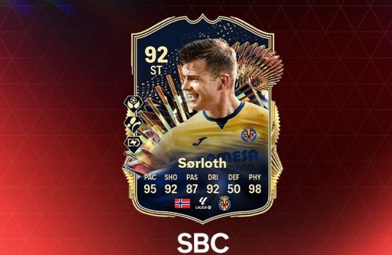 6pm content • Sørloth TOTS sbc • Weekly TOTS upgrade • 85+ pick • 86+ double • Daily login He Costs 62k to complete ✅
