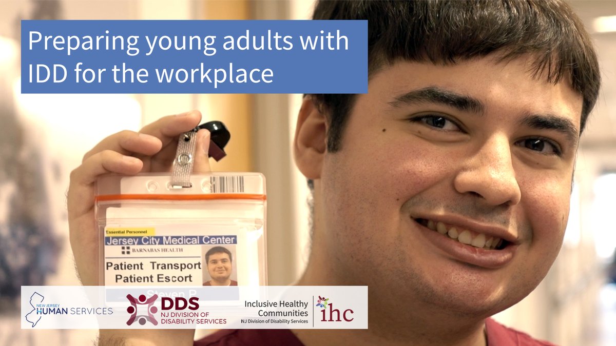 An Inclusive Healthy Communities (IHC) grant from the @NJDHS' Div of Disability Services is helping Hudson Cty expand Project SEARCH, an innovative workforce training program for young adults with intellectual and developmental disabilities. Learn more: youtu.be/H1ce65ZAZak