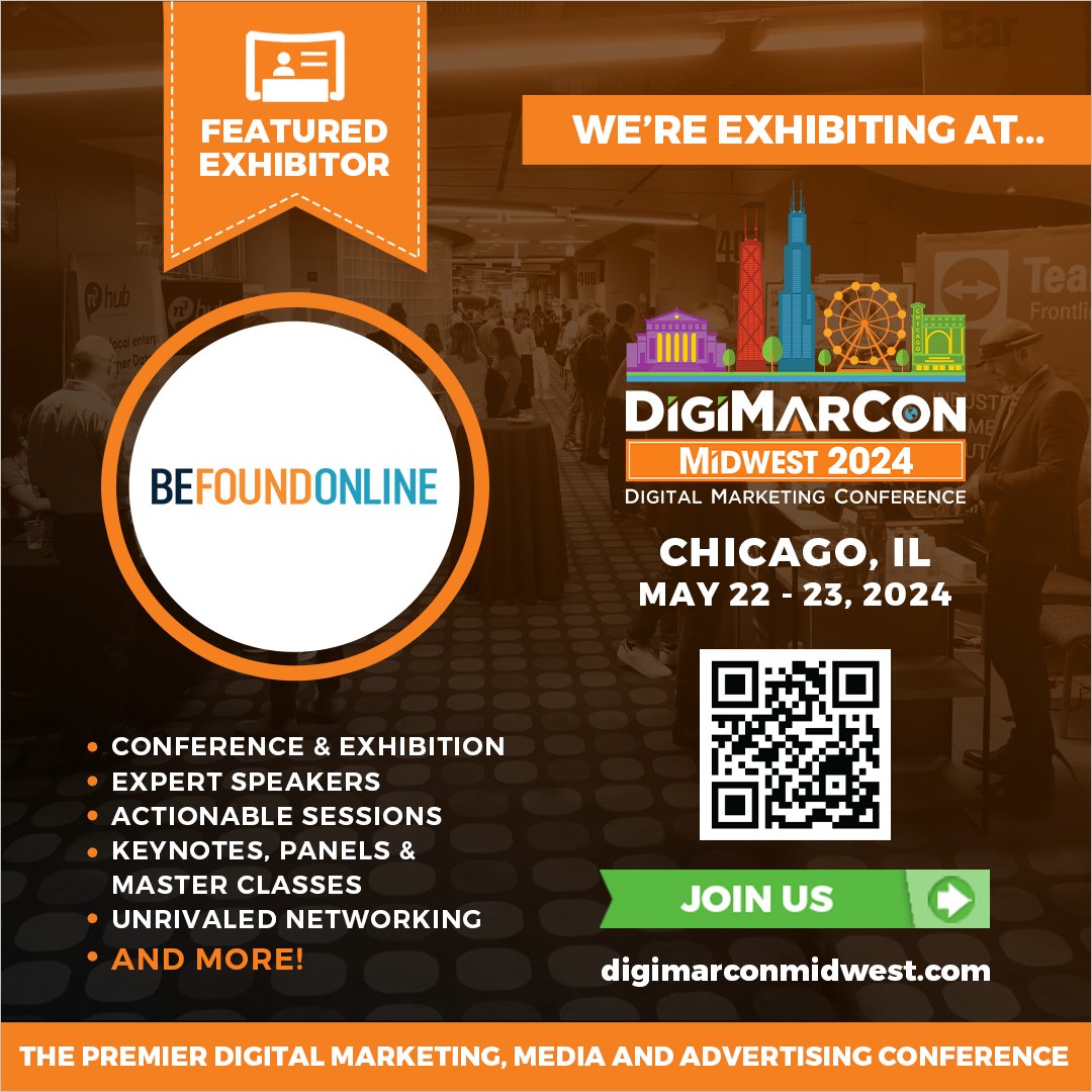Mark your calendars for #DigiMarConMidwest 2024! Visit #BeFoundOnline on May 22nd to 23rd, 2024, at Soldier Field Stadium in Chicago, Illinois. Engage with the best in tech and marketing. Register today! digimarconmidwest.com #DigitalMarketing #MarketingEvent #DigiMarCon