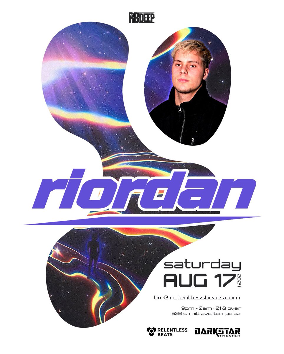 #JustAnnounced- Get ready to groove while the record spins 💿🎧 Catch Riordan on the decks, unleashing his tech-house heaters at Darkstar on 8.17 🪩 Don’t miss his North American Debut Tour! Tickets on sale this Thursday at 10 AM PT 🎟️ relentlessbeats.com