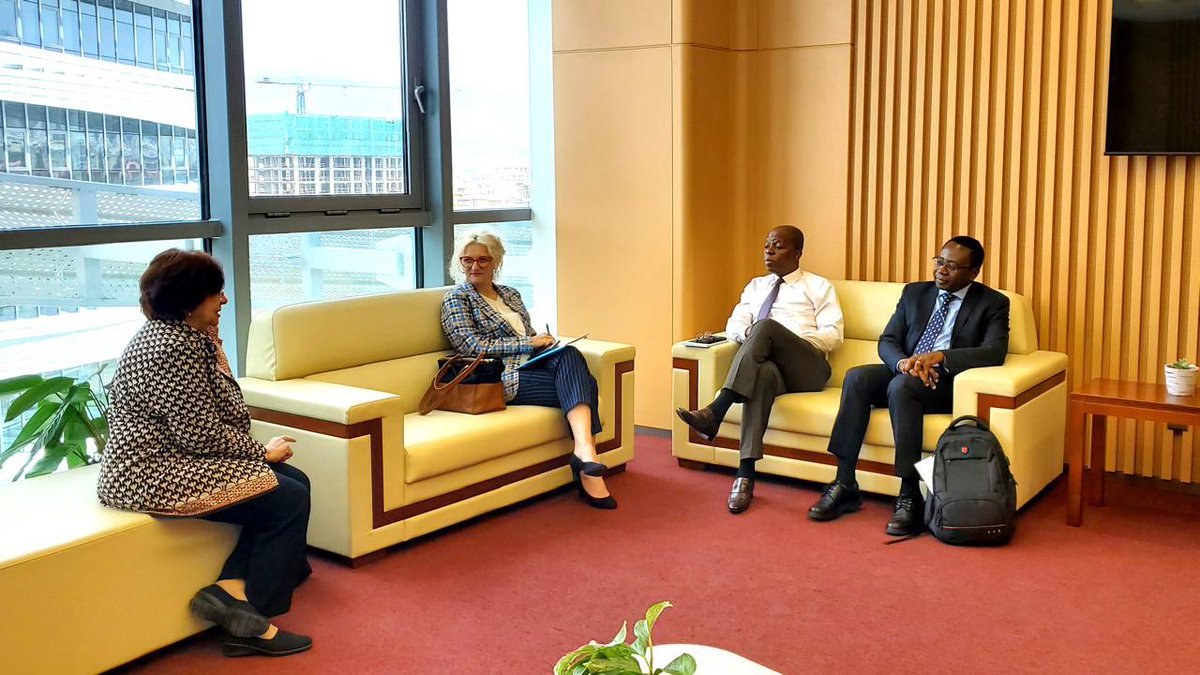 Very productive discussions with @jeanKaseya2, DG @AfricaCDC. We reviewed our collaboration to improve Primary Health Care, taking forward key priorities on Community Health, Public Health Emergencies, Local Production of medical supplies, & mainstreaming health in all policies.