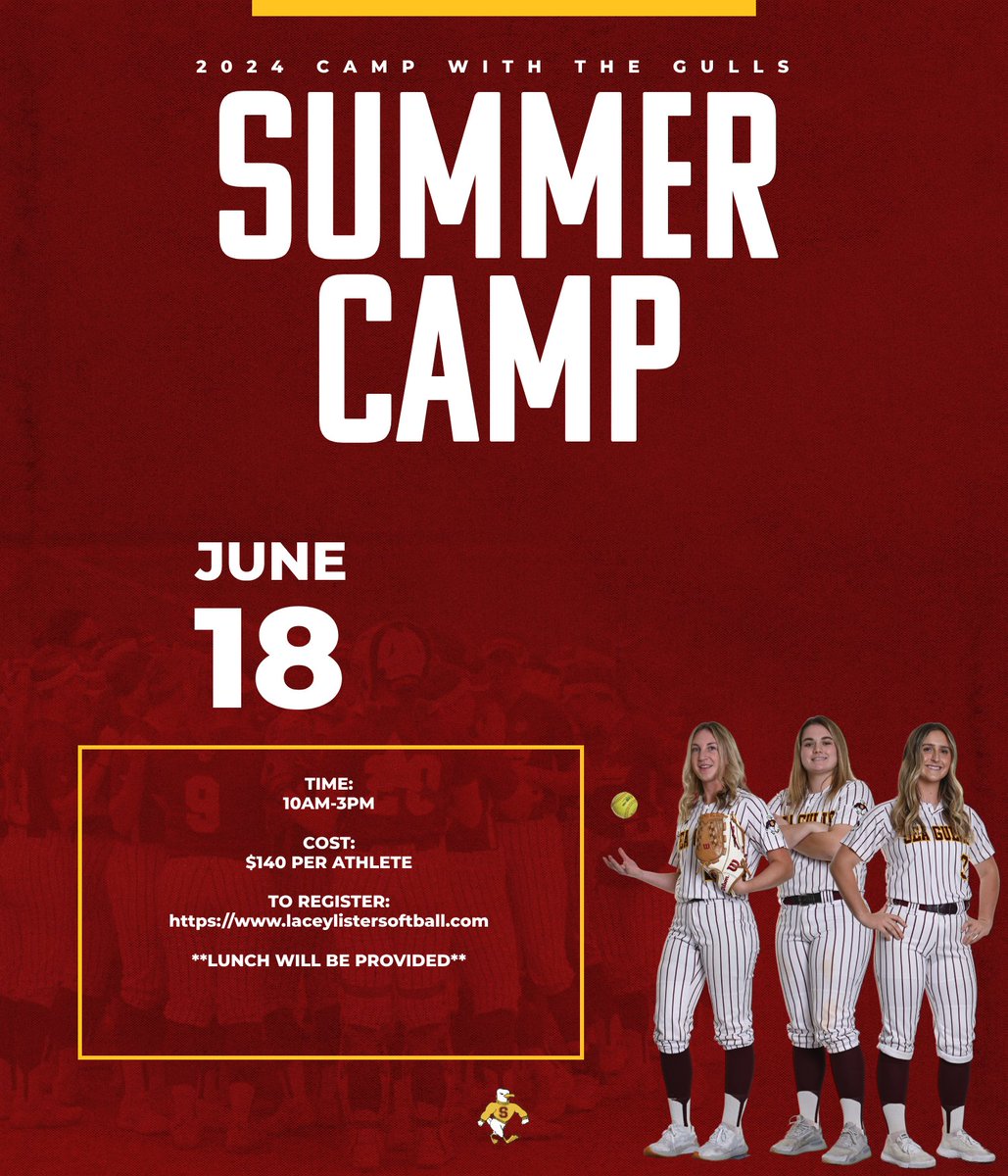 Come camp with us! The link is live! Visit laceylistersoftball.com to find more information. We can't to see you there!