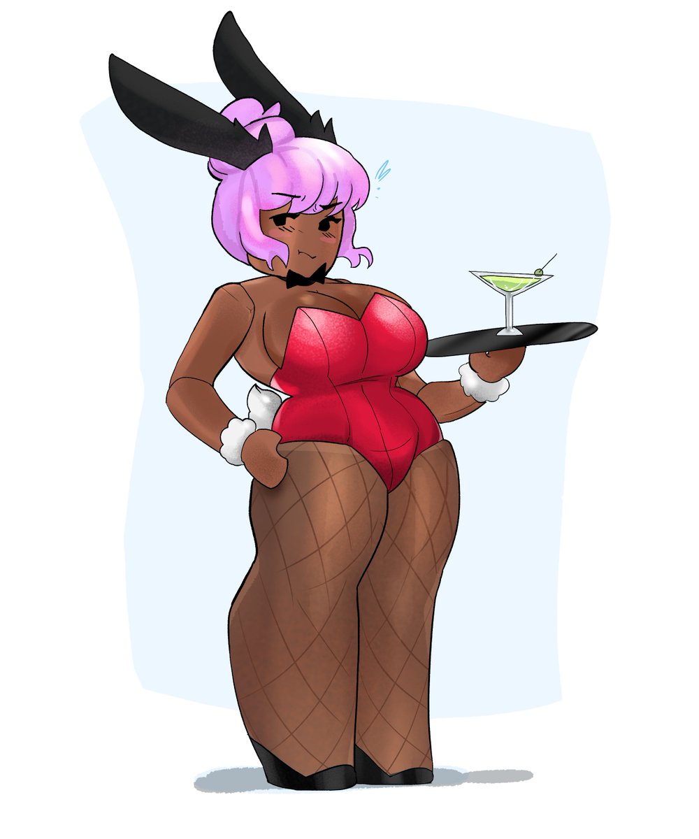 Lavender Updo Bunny Girl Waitress
#rr34