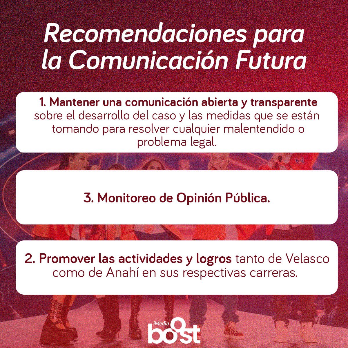 iMediaBoost's tweet photo. ¿Fuiste al Concierto de @RBD_oficial? Te puede interesar la siguiente información: #RBDFans #ComunicaciónCrisis #TourRBD #GestiónDeCrisis #Transparencia #FelizMartes #ExcelenteMartes https://t.co/bAFMKhft0i
