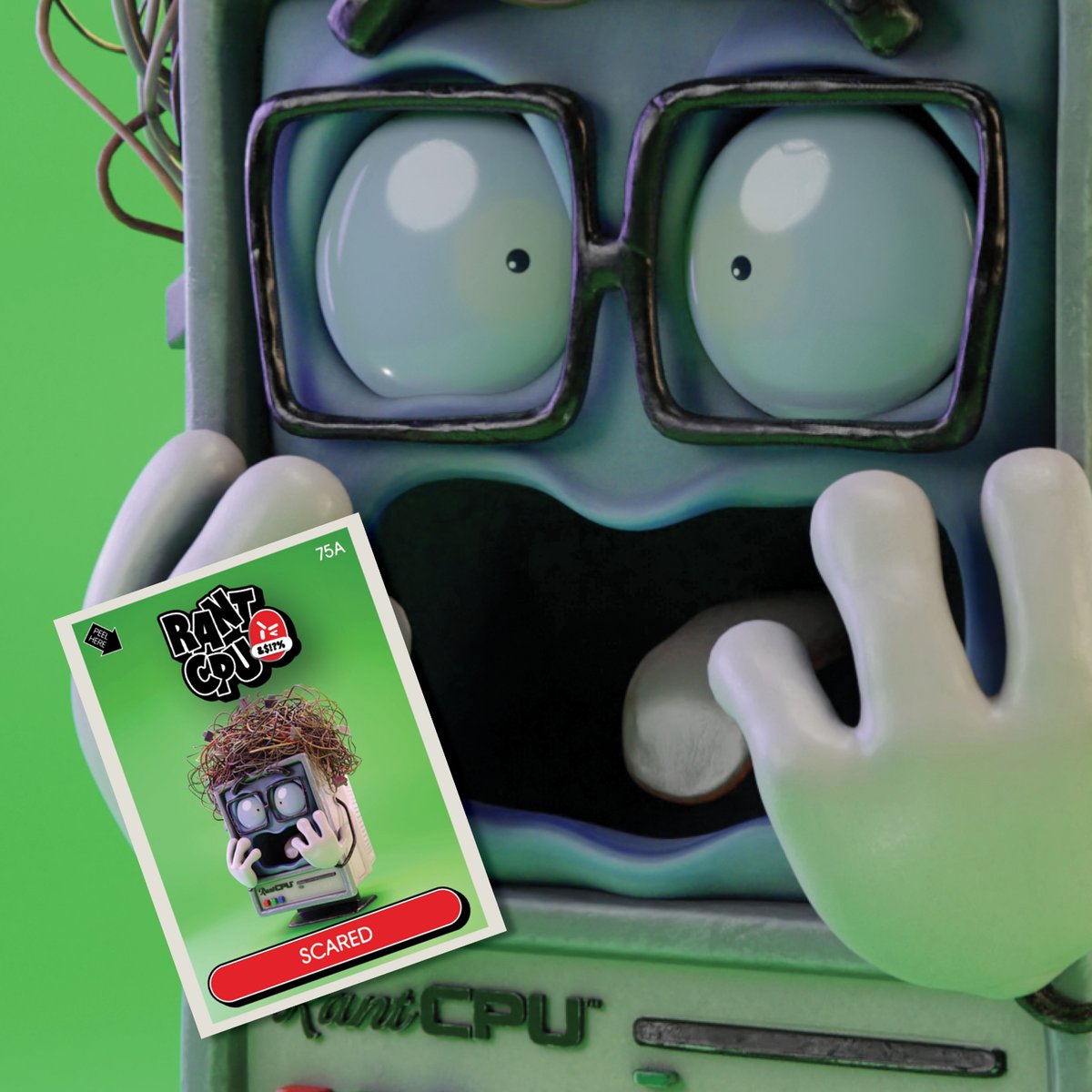 😱 Which one of you jerks at #Liithos messed with RANT’S wiring and caused a power surge?! Not cool you guys, poor RANT is #SCARED and shaking in their virtual boots 💀🥾 #RantCPU #Emotions Day 9