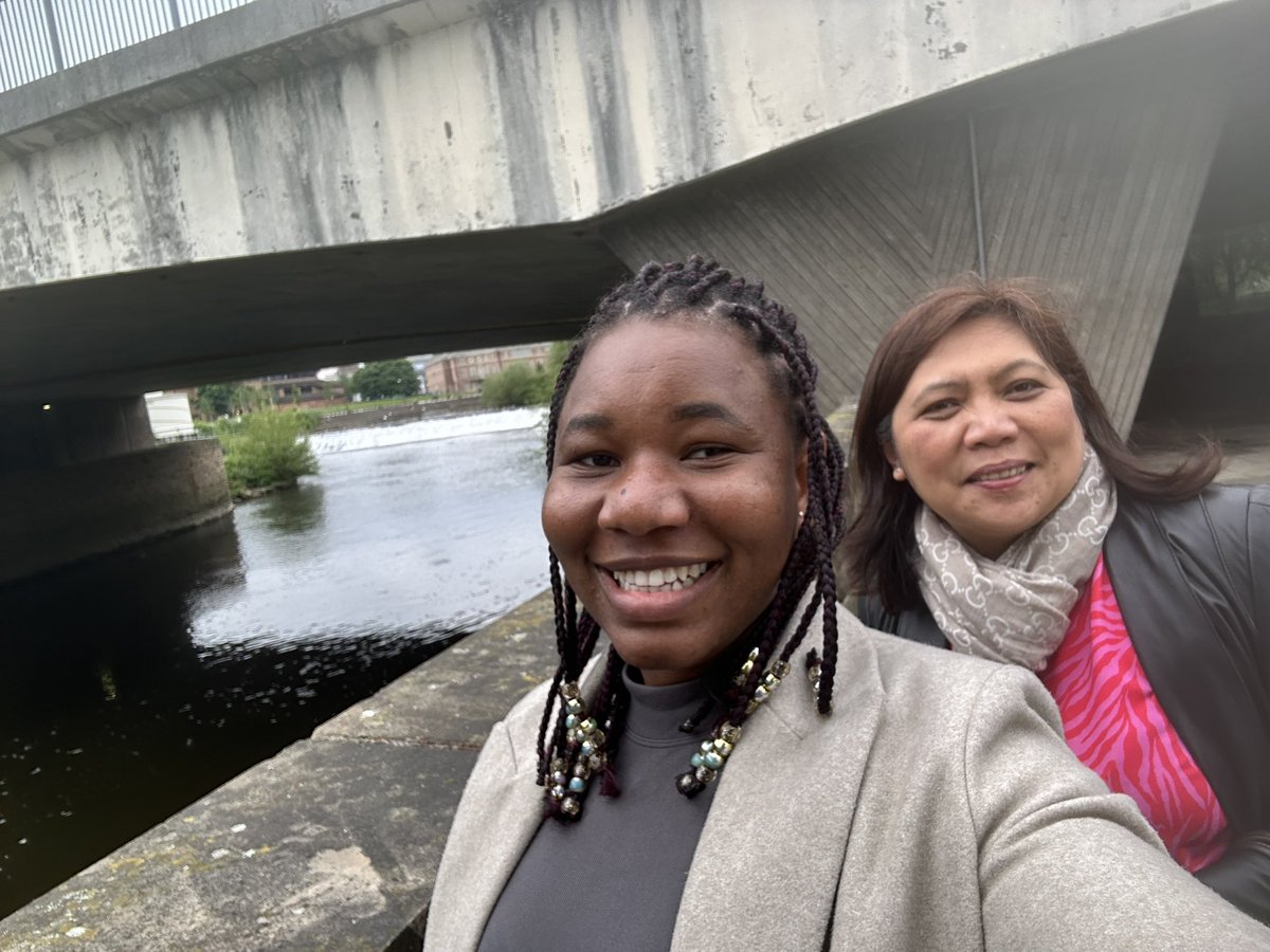 jen_cag's tweet photo. A pleasant afternoon walk towards Derby Station was full of stories with the wonderful @GiftAffram, making us reflect on the varying journeys of international nurses midwives so far. Join us on the next Share Learn Connect on 10th June with the topic: @stayandthrive https://t.co/U6kmR5rTaO