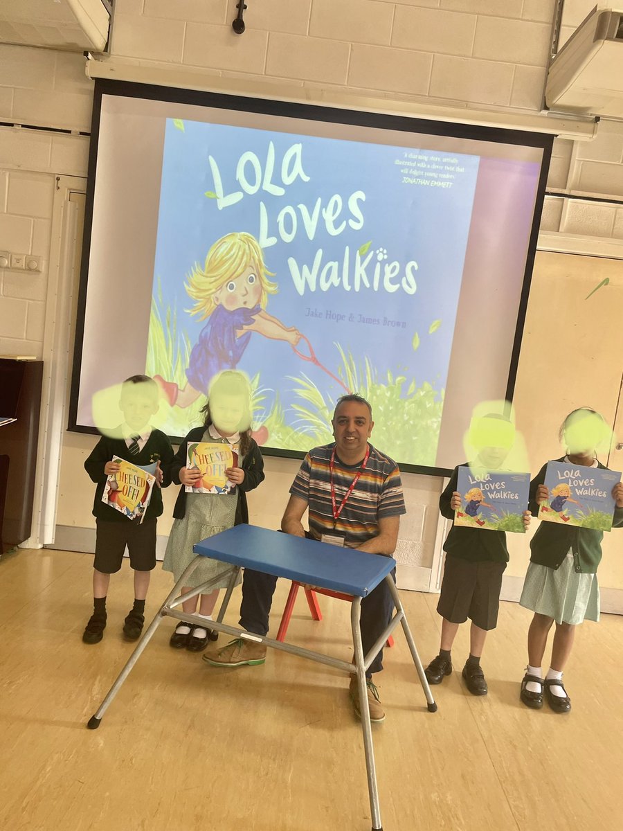 We enjoyed a fantastic visit from the author @Jake_Hope today. Thanks to @publishinguclan and @ebbandflobooks for the support for this visit. Our Reception and Y1/2 children were so inspired, many planning their own books for publishing! ☘️✅📚👍🏻