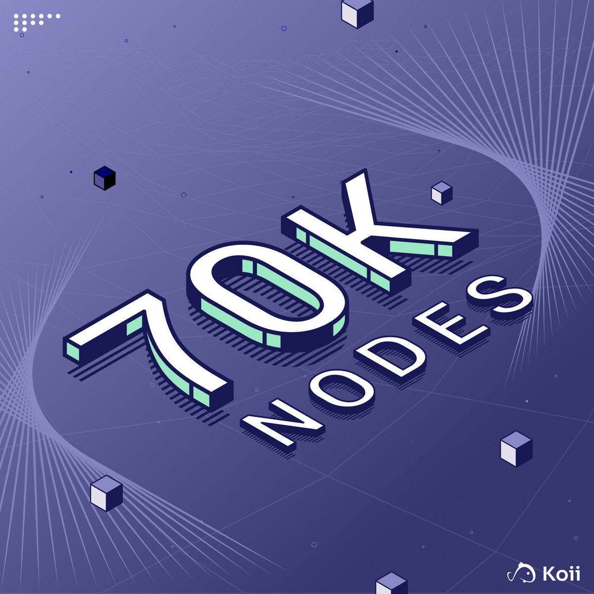 Koii has surged past 70,000 nodes on its network 🚀 Through Koii's growing compute marketplace, companies can access the compute capacity they require without investing in costly hardware infrastructure.