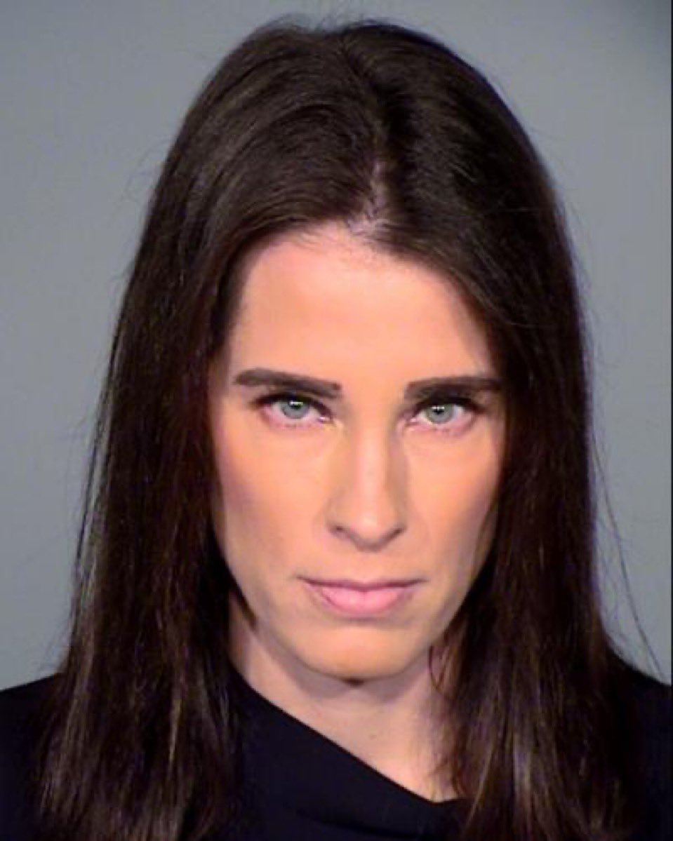 Christina Bobb’s Arizona mugshot for the fake electors scheme just dropped. She looks possessed. 😬