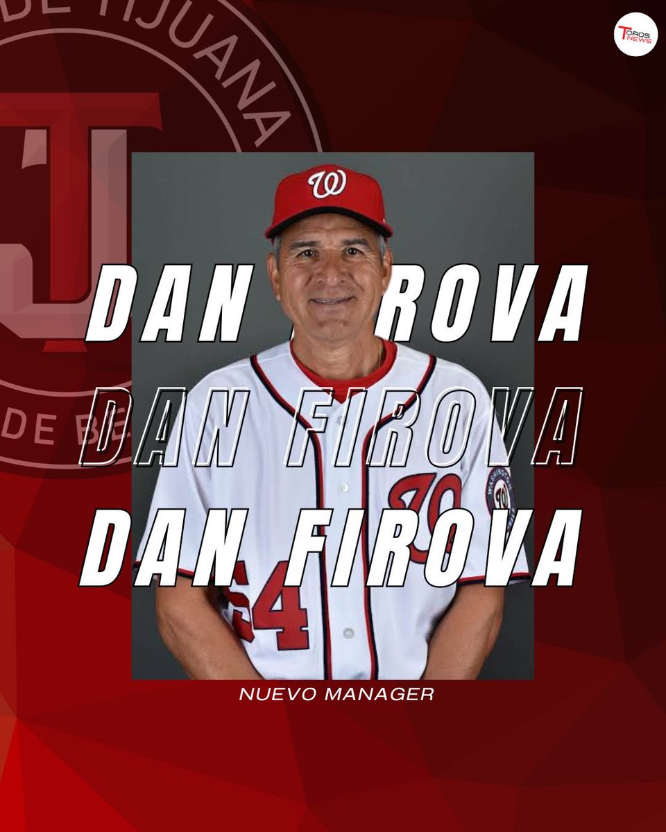 OFICIAL: NUEVO TIMONEL ASTADO 🚨 Dan Firova es anunciado como nuevo manager de nuestros Toros para lo que resta de la campaña. Tomará el lugar de Luis Carlos Rivera, quien deja su cargo con una foja de 18-15 en su segunda etapa con la organización. #TorosNews #TorosAquí #LMB