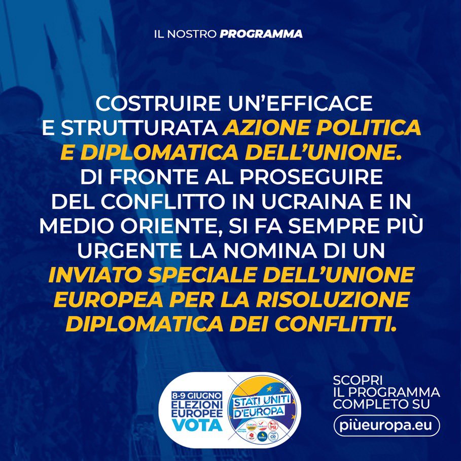 27 eserciti diversi, 27 spese per la Difesa. 27 voci differenti, 27 linee in politica estera. Una situazione che non è più sostenibile. Perché ci rende delle semplici comparse di fronte agli enormi sconvolgimenti sociali e politici nel mondo. E perché ci fa anche spendere