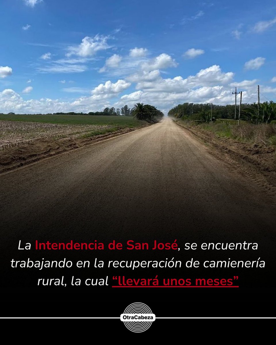 otra_cabeza's tweet photo. La Intendencia de San José está trabajando en la recuperación de la caminería rural, afectada por las intensas lluvias e inundaciones de marzo. https://t.co/n4RK7lAMsq