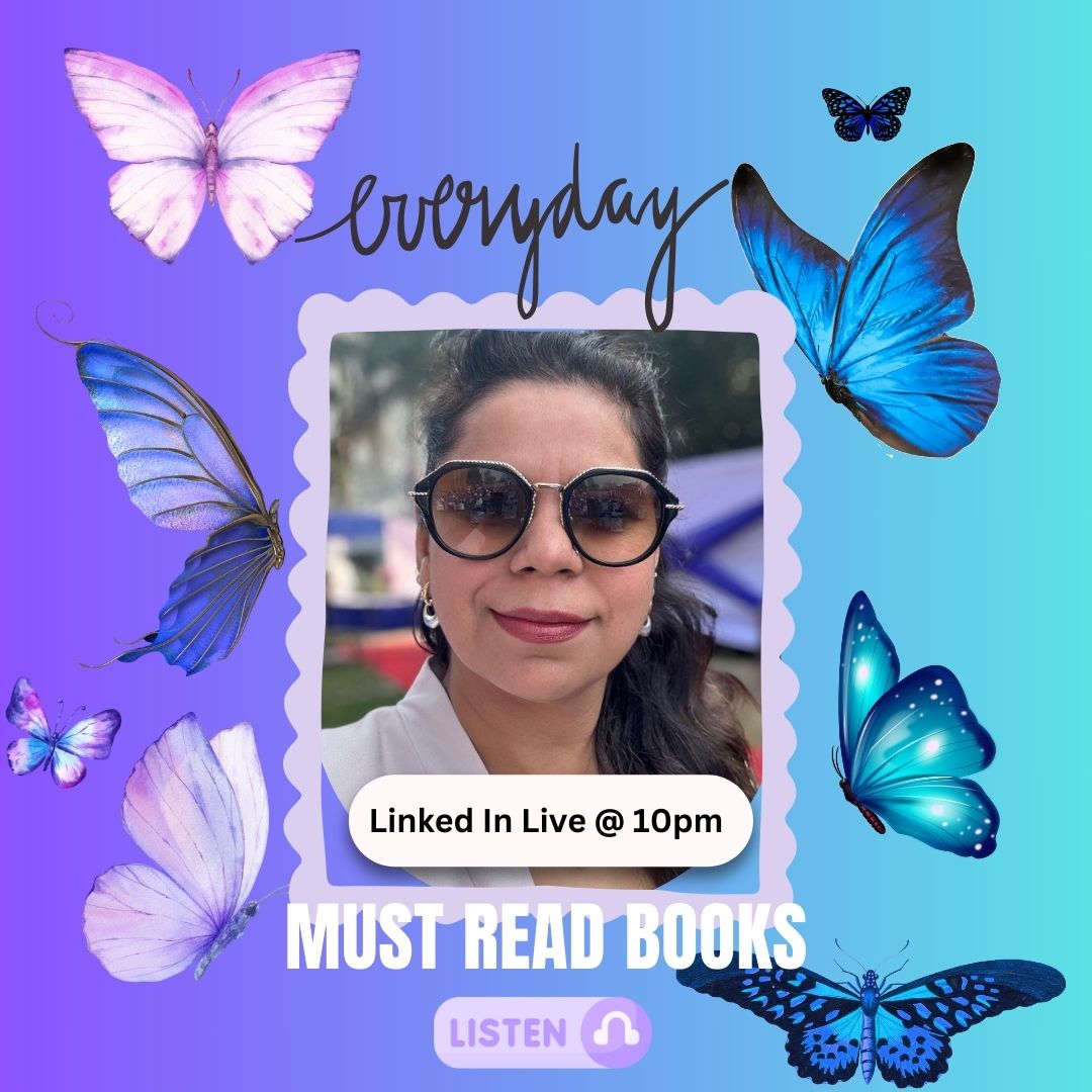 I'm hosting Must Read Books by Preeti Juneja. Make sure to attend it tomorrow. linkedin.com/events/mustrea…