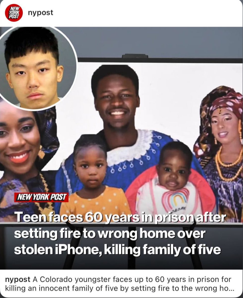 Teen faces 60 years in prison after setting fire to wrong home over storm iPhone, killing family of five. If you have any enemies, make sure you verify they are the people before attacking!!!