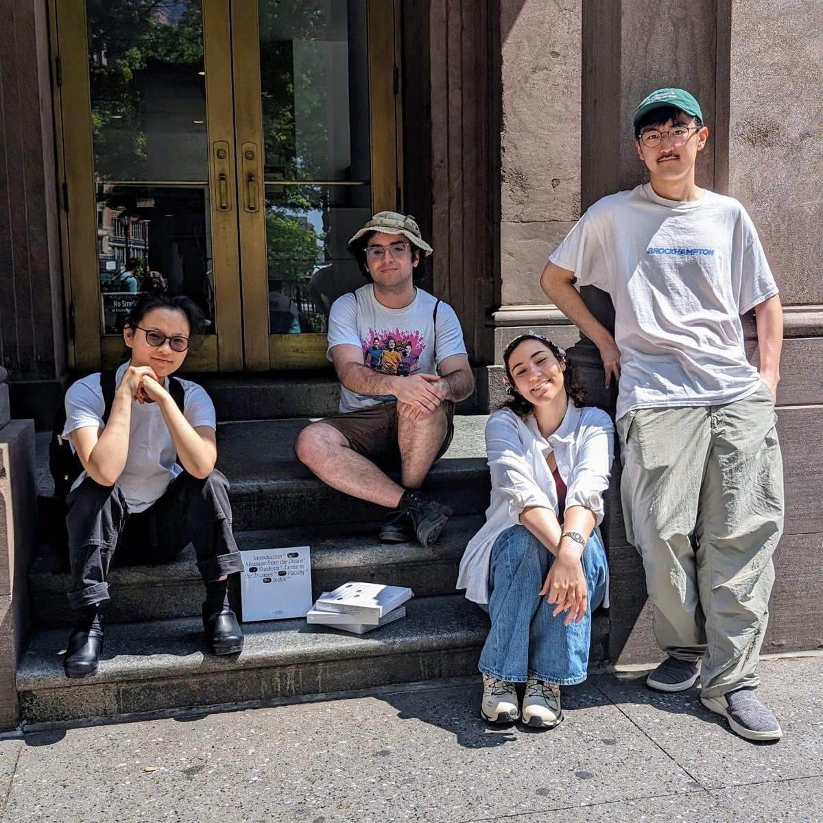 The Cooper Union Cable staff, Takuto A'24, Vlad ME'24, Amanda A'24, and Michelle A'24, brought back the print year book for the first time in five years!