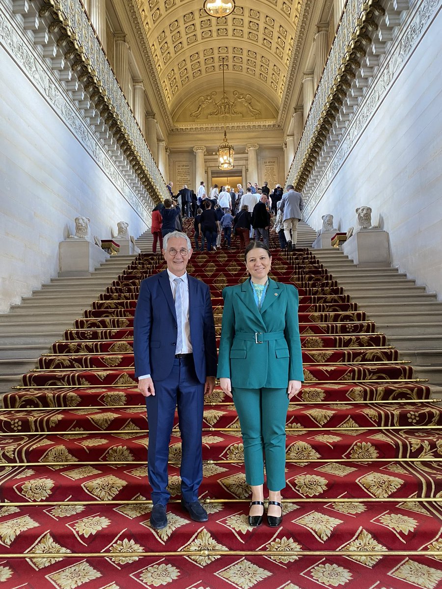 Échanges avec Mme la députée Seda Gören Bölük en tant que président du groupe interparlementaire d'amitié France Turquie. @rdse_senat @PartiRadical @Senat