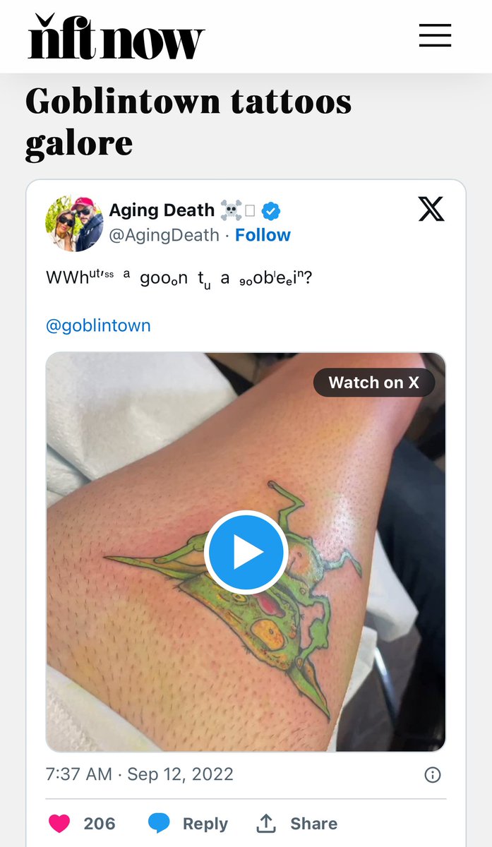 Goblin Tattoos Galore 🔥