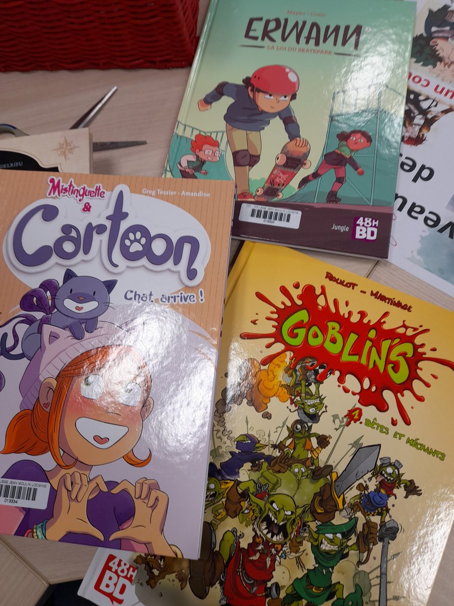 Bientôt en nouveauté au CDI, la sélection des <a href="/48H_BD/">48HBD</a> 2024 😍📚.
<a href="/AKATAmanga/">Éditions Akata</a> <a href="/AnkamaEditions/">Ankama Editions</a> <a href="/editionsauzou/">Editions Auzou</a> <a href="/BayardEditionsJ/">Bayard Jeunesse Éditions</a> @DelcourtBD <a href="/GlenatBD/">Editions Glénat</a> <a href="/ed_laGouttiere/">Les éditions de la Gouttière</a> <a href="/jungleeditions/">Éditions Jungle</a> <a href="/MangetsuFR/">Mangetsu 🌕</a> <a href="/paninicomicsfra/">Panini Comics France</a> <a href="/Soleil/">Soleil</a> 
#FinDAnneeScolaire #college #CDI #Lecture #BD #Comics #Manga