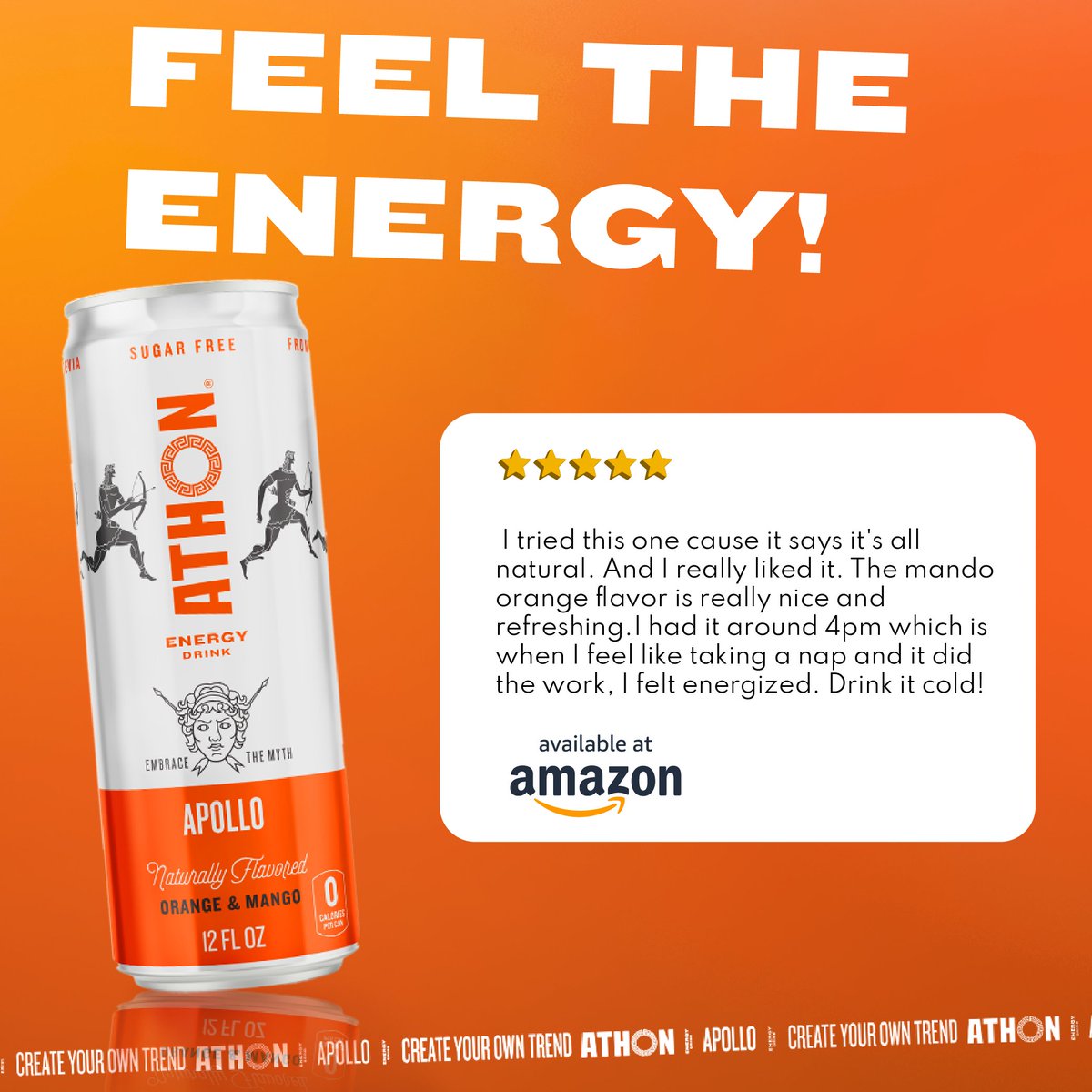 The reviews keep rolling in, and ATHON is the real deal. Is it a bit embarrassing for the 👹, 🐂, or 🌡️ brands that we achieved such great taste without a mountain of sugar or just using sucralose (AKA Splenda) as a sweetener? Probably so.
#CreateYourOwnTrend #NothingToHide