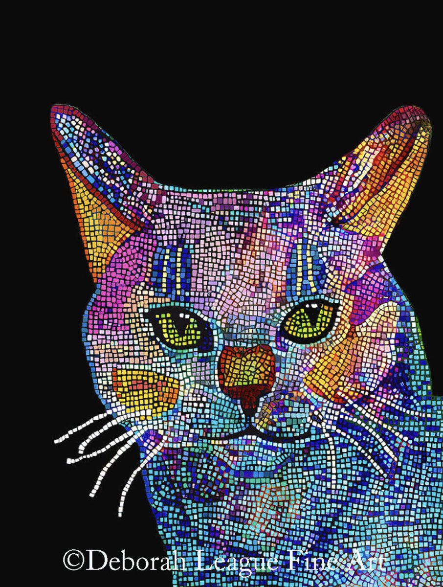 Mosaic cat #photography #digitalart #ayearforart #buyintoart #wallart #homedecor #catart #CatsOfTwitter #colorfulcat #digitalartists #photographyisart #tshirtdesign #tshirt #mugs #bags #animalart #phonecase #mosaic #cats #ArtistsOfTwitter #stickers ART - deborah-league.pixels.com/featured/cat-m…
