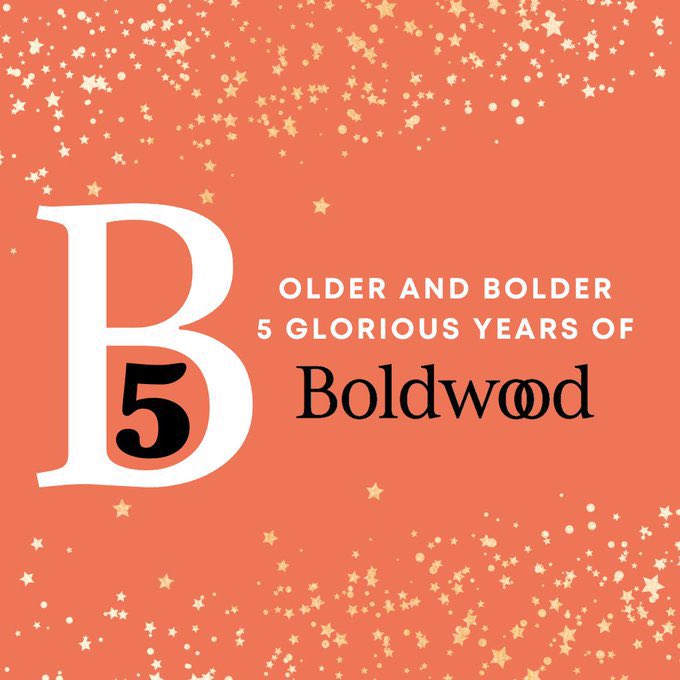 Older and Bolder is a motto to embrace in all things in my life not just in my career. Delighted to be part of #TeamBoldwood now and into the future. Truly the most innovative, thoughtful, supportive and creative publishing team out there!