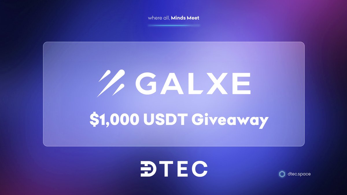 🚀 Join our $1,000 USDT Giveaway on <a href="/Galxe/">Galxe</a>! 🚀

We’re thrilled to announce a new campaign where you can win big! 🎉

🔹 Total Rewards: $1,000 USDT
🔹 Platform: Galxe

How to Participate:

1.Visit our campaign page on Galxe.
2.Complete all the tasks listed.
3.Get a chance to be