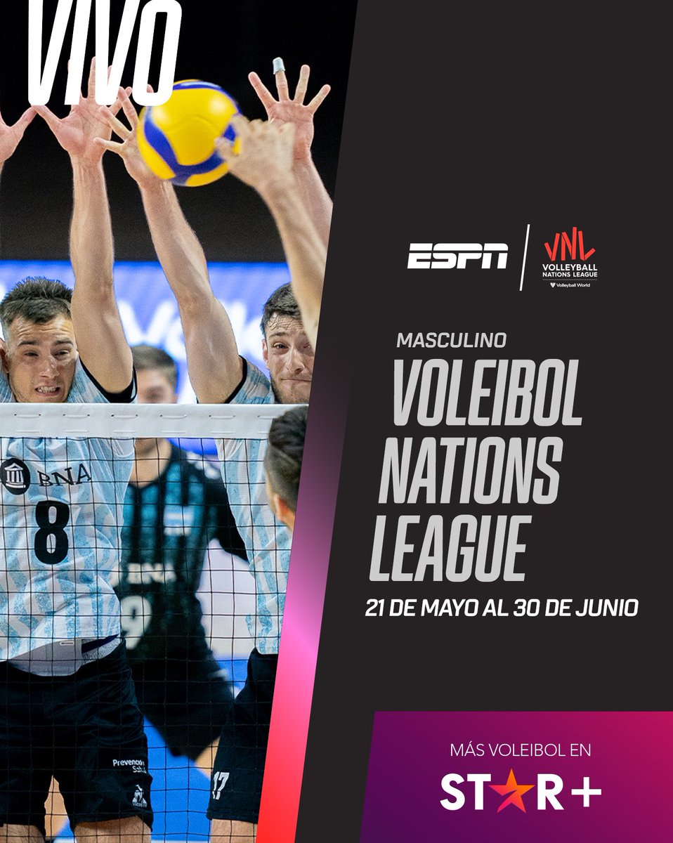 ¡Un nuevo desafío en <a href="/ESPNArgentina/">ESPN Argentina</a>! 🙌🏻

Inicia el camino de la Selección 🇦🇷 <a href="/Voley_FeVA/">Voleibol Argentino</a> en la #VNL en busca de la clasificación a <a href="/Paris2024/">Paris 2024</a>.

⏰ Hoy 17:30hs 🆚 Japón 🇯🇵 junto a <a href="/AlejandroCoccia/">Alejandro Coccia</a> 🎙️