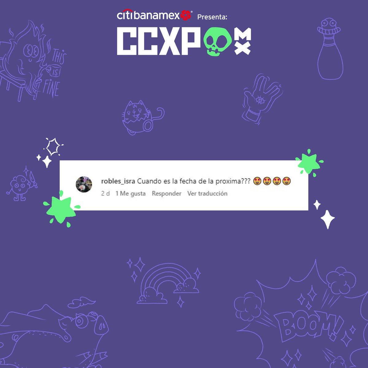 ¡Tú hiciste que el #CCXPVerso fuera épico! ✨

#CCXPMexico estuvo repleto de grandes experiencias junto a los mejores fans del mundo. 🌎 

Compártenos en los comentarios tu momento favorito. 👀🔥

CCXP México es presentado por @Citibanamex