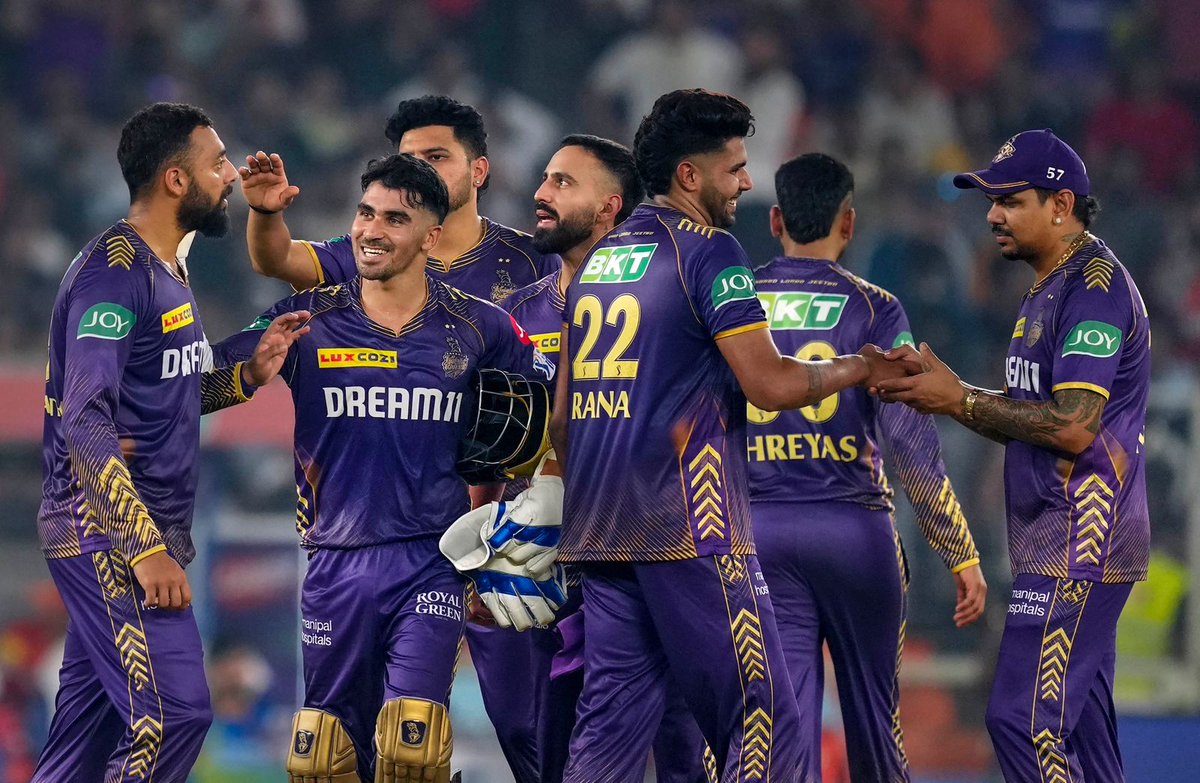 Kolkata Knight Riders thunder their way into the IPL finals, winning the qualifier against Sunrisers Hyderabad by eight wickets. Congratulations!