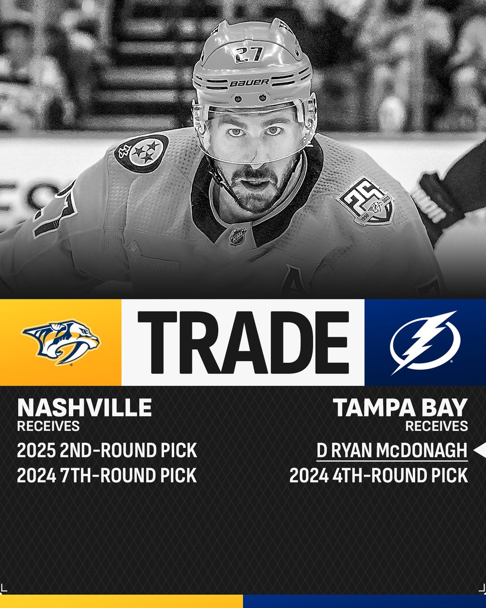 Ryan McDonagh is going back to the @TBLightning! ⚡️