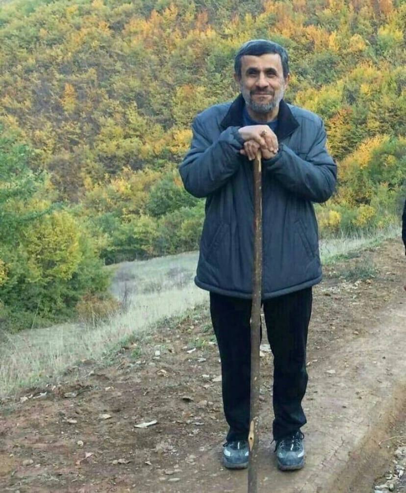 Ex-President of Iran (2005-2013) Mahmoud Ahmadinejad , peacefully herding sheep after he resigned as president. The ex-president renounced his presidential pension, returned to teach at the university, receiving $250 a month, and lives modestly in his house. When he stays at a