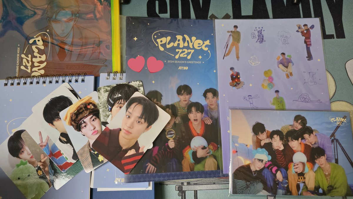 seokseeker's tweet photo. my atbo 2024 season's greetings just came in the mail with a bunch of rakwon's pcs for my Rakwon's collection and I've been crying for almost half an hour 😭 https://t.co/lDn4chL3ce