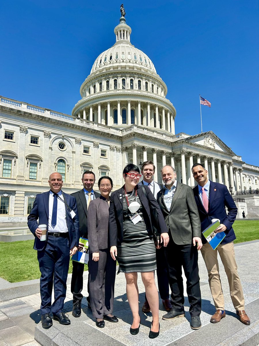 Honored to be on the hill today for #ASTROAdvocacy Day w #Radonc colleagues from NY & NJ. We're calling on legislators to: 🤝 Support the #ROCR Act to improve access to lifesaving #radiation 📝#FixPriorAuth w/ #priorauth reform ⬆️ Cancer research funding to find more cures