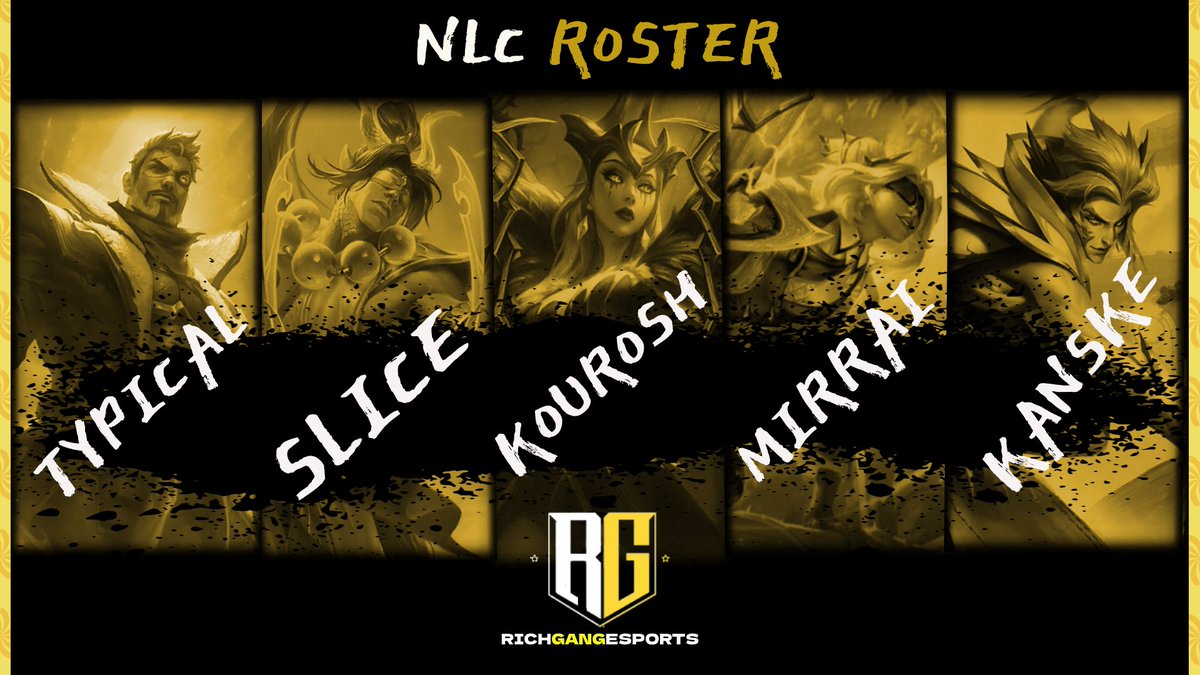 INTRODUCING OUR NLC ROSTER FOR DIVISION 2

please welcome:

Top: 🇵🇱<a href="/Typiczny_lol/">Typical</a> 
Jungle: 🇸🇪<a href="/SliceSWE/">Slice</a> 
Mid: 🇬🇧<a href="/RazKourosh/">Jude Kourosh</a> 
Adc: 🇦🇹<a href="/Mirrai_LoL/">Mirrai</a> 
Support: 🇸🇪<a href="/kanskelol/">Kanske</a>

Manager:🇬🇧<a href="/Envyiouz/">Envy</a> 
Coaches:🇩🇰<a href="/LoLZealous/">Zealous</a> ,🇵🇹<a href="/Syklash/">Syklash</a> 
Analyst: 🇵🇹Tomas104