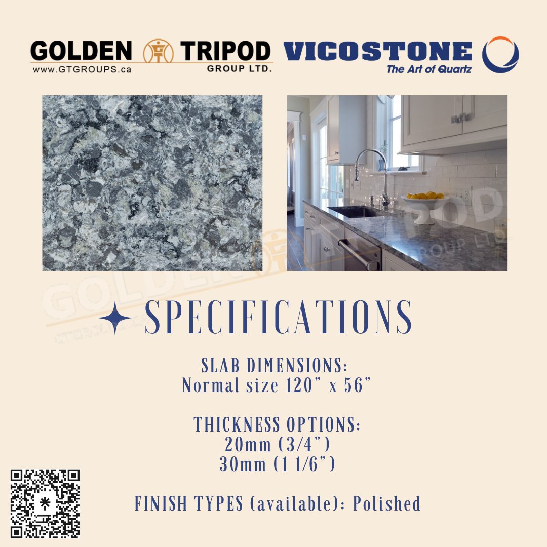 GoldenTripod's tweet image. Elevate your space with the luxurious beauty of Vicostone's Azul Aran BQ9470 quartz stone. Enhance your home with the timeless elegance of Vicostone. Golden Tripod: 121 Granton Dr Unit #24 Richmond Hill ON L4B3N4 Phone: 905-889-2659 #Vicostone #QuartzStone