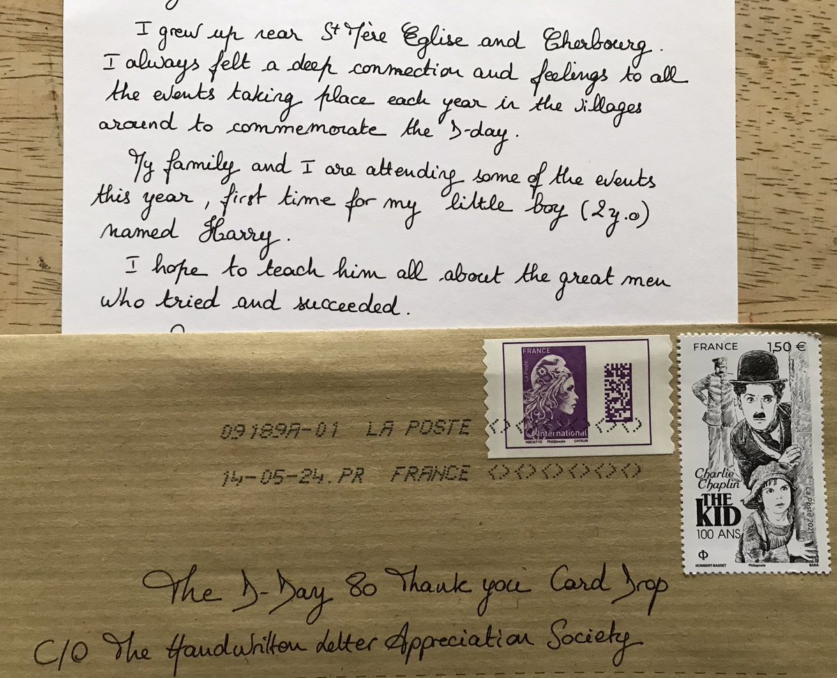 Sixty-six lovely cards have arrived for our local D-Day veterans from all over the world. Thank you so much to everyone who has sent one. If anyone could help us reach 80 by 6th June that would be amazing! #DDay80 #ThankYouCardDrop 🥰💌🪂 …dwrittenletterappreciationsociety.org/the-d-day-80-t…