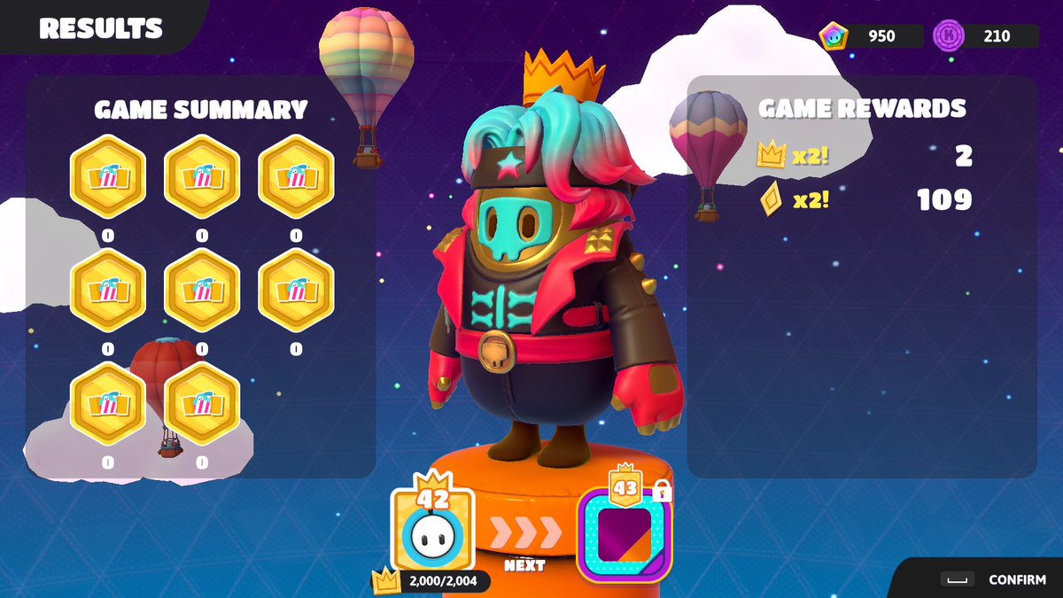 faltzner's tweet photo. 2000 Crowns 😍 #FallGuys #Twitch #Thai https://t.co/q43IswXsjp
