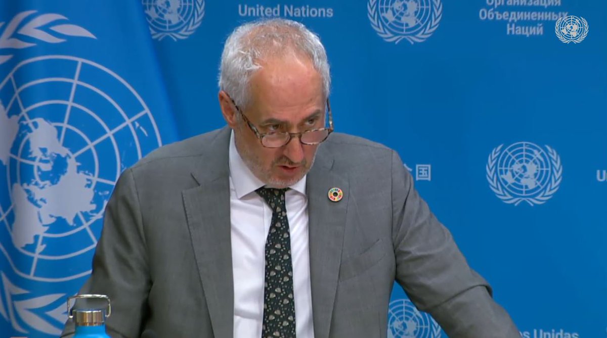 .@UN_Spokesperson @StephDujarric gives grim update on ever declining #Gaza humanitarian aid access and confirms that there's been no new arrival of aid trucks via the #US-built pier since Saturday: 'On #Rafah, it remains closed and I think our colleagues at OCHA in their briefing