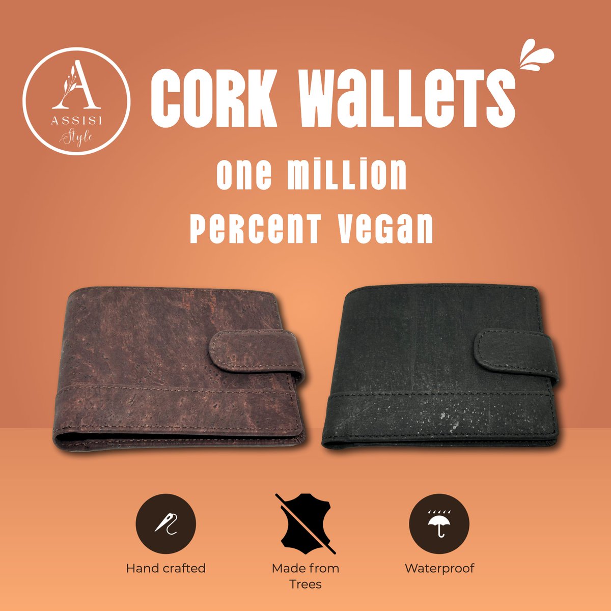 assisi_style's tweet photo. 🌱🍀 Ditch the leather, embrace the cork! 🍀🌱 Introducing Assisi Style's Cork Wallets - the OGs of vegan cool 😎✨
🌿 One Million Percent Vegan, because even the unicorns approve! 🦄🌈
https://t.co/5adzMbSgC5
#Vegan #SustainableStyle #veganwallet #corkwallet https://t.co/msZbpw8KmU