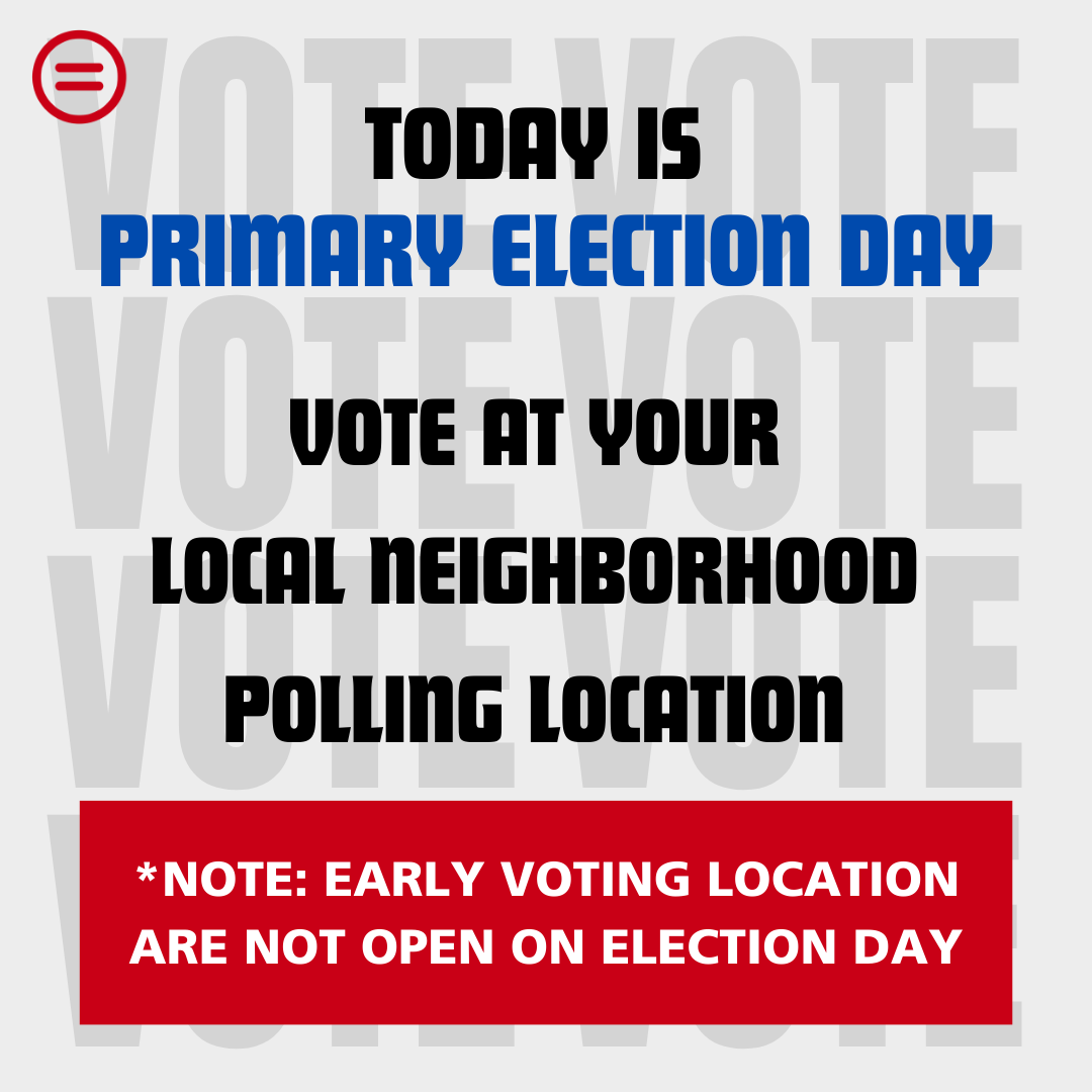 Make your voice heard! Head to your local voting location to cast your vote. Need help? Look up your polling place or call the voter hotline at 833-336-8683. For more information, visit ow.ly/lokf50RPnh8