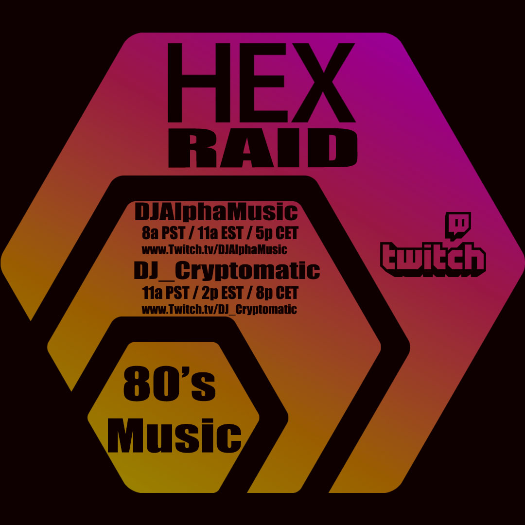 I am going live right now, starting early tonight on #TwitchDE trying to catch that #HEX - Raid Train from <a href="/DJAlpha/">DJAlphaMusic</a> .Come and hang out ;)

twitch.tv/dj_cryptomatic

tonight: 80sRollerskating Disco Classics &amp; HipHop vibes

#HEXICANS
#Pulsechain
#PulseX
<a href="/SandyBeach_369/">🏖⬣SandyBeach⬣🏖</a> 
<a href="/TwitchSIE/">𝕋𝕨𝕚𝕥𝕔𝕙𝕊𝕀𝔼</a>