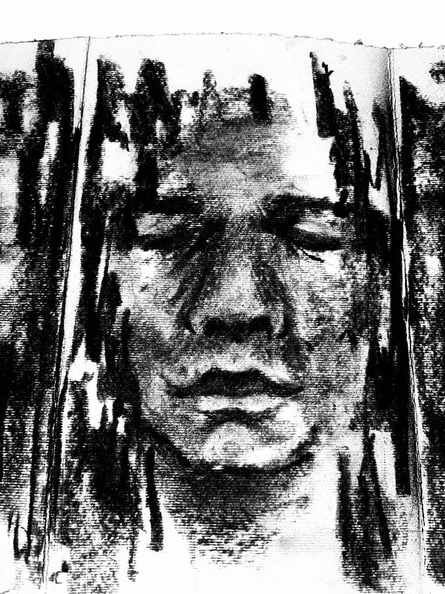 hakimaltlis's tweet photo. Charcoal on paper https://t.co/sUVhoTjTQs