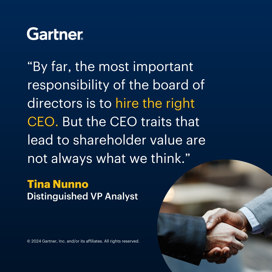 Gartner expert Tina Nunno explores the essential behaviors that CFOs and other executives should cultivate and develop to enhance their performance in the C-suite, live from #GartnerFinance. Check out more highlights now: gtnr.it/cfona24 #CFO #Finance