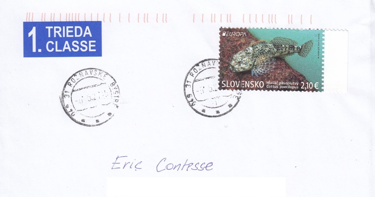 EUROPA 2024 (Underwater Fauna and Flora) stamp on cover from Slovakia dlvr.it/T7C4Vs
