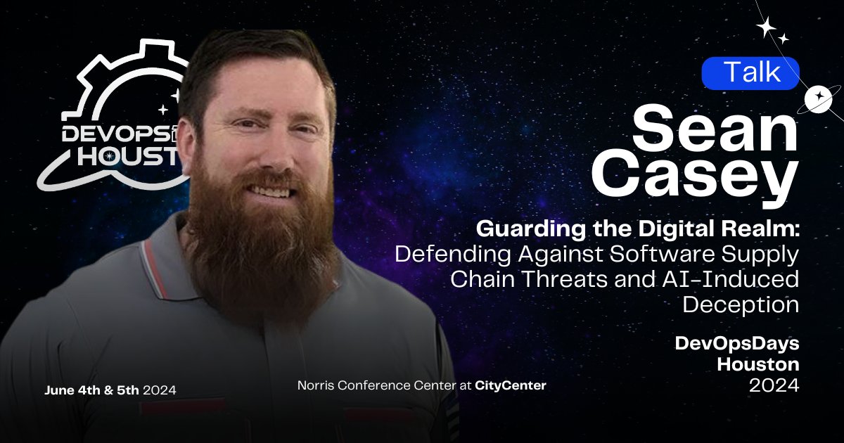 DevOpsDaysHTown's tweet image. Meet Sean Casey, a technical AST leader with 6+ years in application security solutions, sales, and engineering management. He excels in software development, marketing, consulting, and public speaking. #Cybersecurity #TechLeadership #DevOpsDays