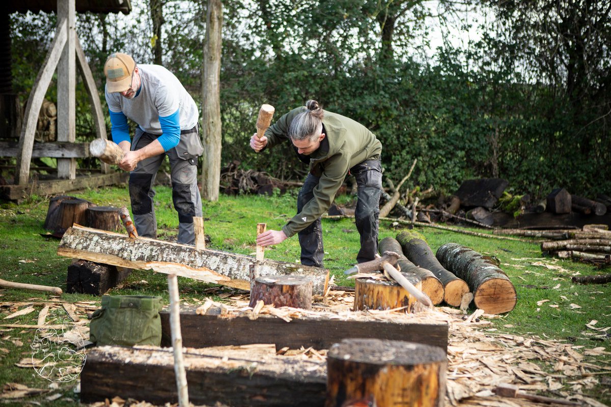 Sledge production to carry a 1 tonne stone which would be pulled by 30 school children as part of BBC2's Stonehenge: The Lost Circle Revealed. Working with my friend Luke Winter and the ATC team we used stone, bone, antler and wooden tools. 📸 @emmalouwynjones